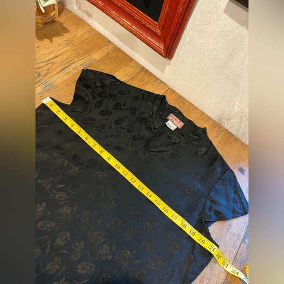 📍🖤 APRIL CORNELL BLACK FLORAL TUNIC – SIZE L - Picture 6 of 14